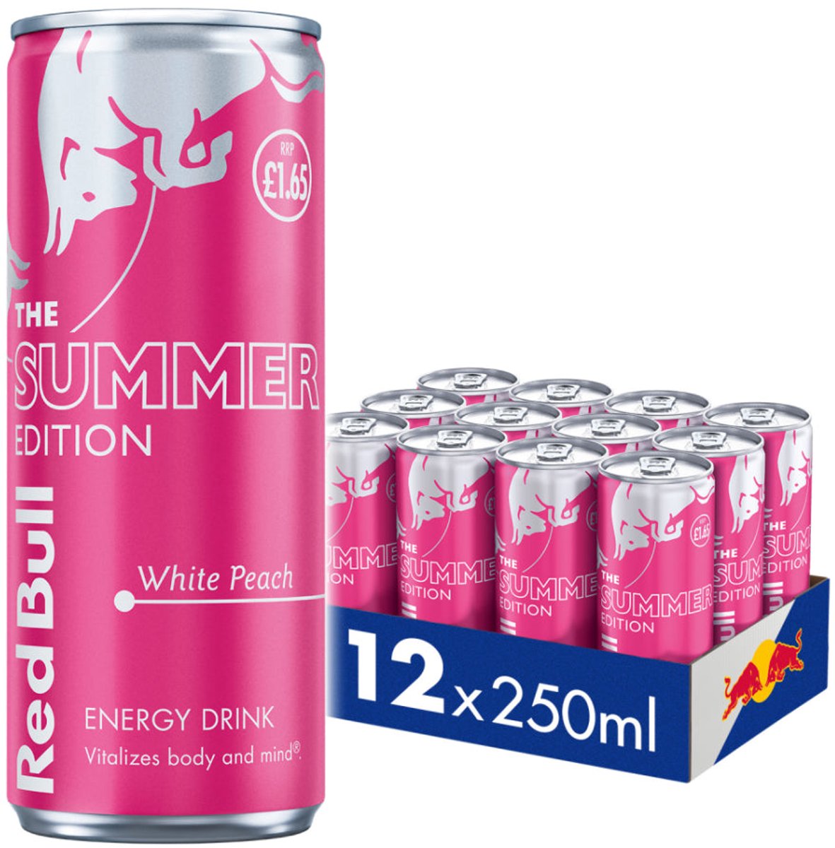 Red Bull Energy Drink - White Peach edition 12-Pack - 25 cl