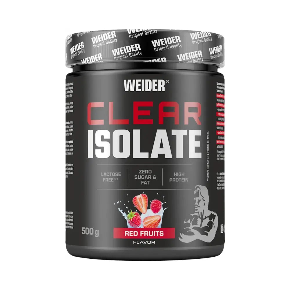 Weider Clear Isolate 500g Red Fruits – Clear Whey Isolate Eiwitpoeder Verfrissende Protein Drink